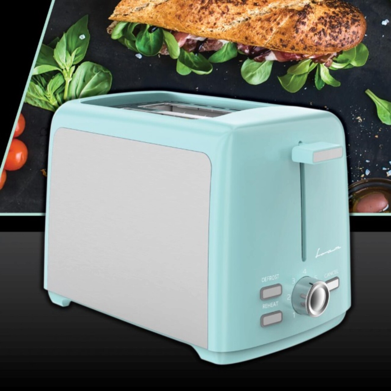 Prajitor de paine Fram, 800W, verde/argintiu - imagine 4